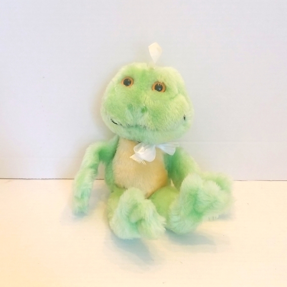 Vintage RARE Dakin Green Frog Plush 1980 - Picture 2 of 10